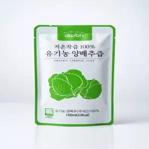 DWBH 국내산 저온착즙 100프로 유기농 양배추즙 100ml X 30개입