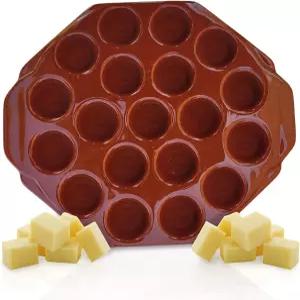 세라믹 치즈 퐁듀 그릴 팬 19구 오븐 전자레인지 겸용 에스카르고 달팽이 요리 바베큐 플레이트 블랙