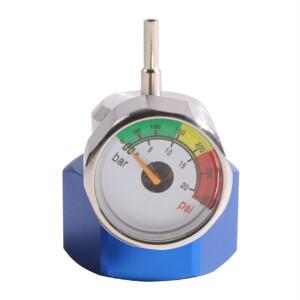 압력 게이지가있는 녹색 가스 용 ABZS Airsoft 프로판 충전 어댑터 캠핑 탱크가있는 골무 보호 커버