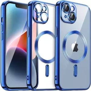 14 플러스 67인치 카메라 렌즈 풀 프로텍용 JETech 소프트 클리어 케이스 MagSafe 무선 충전 충격 방지