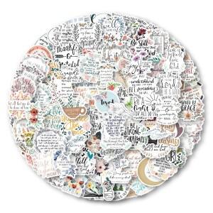 100Pcs 스노우 보드 노트북 수하물 자동차 냉장고에 대 한 새로운 성경 스티커 DIY 스타일링 비닐 홈 장식