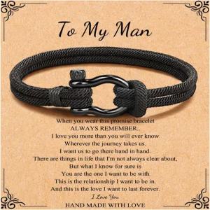 T o M y an B racelet 생일 발렌타인데이 졸업 선물 손자 조카 남자친구 형제 아빠 남자 팔찌