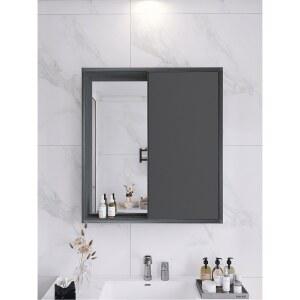 슬라이드장 전면 우주알루미늄욕실거울경함 43CM 제품 화살표 콤비