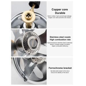 야외 화구 방풍 캠핑 스토브, 휴대용 접이식 초경량 분할 라이터, 가스 피크닉용 관광 장비