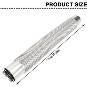 핫 6*50cm 캠핑용 나무 난로 난방용 스토브 보일러 배기 파이프 환기 호스 굴뚝 야외용