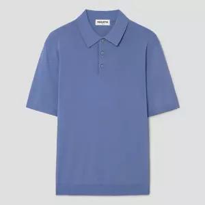 [롯데백화점]로가디스 레이온 혼방 레귤러 핏 반소매 칼라넥 스웨터 - 스카이 블루 RY6351P51Q