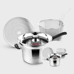 찜 냄비 국수 냄비 채반 찜판 찜기 18cm 주방 요리용 스테인리스 찜통기