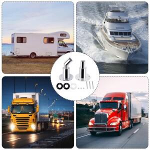 스틸 316 스루 헐 배기 피팅 튜브 파이프 소켓 하드웨어 부품 보트 트럭 카라반용 에어 히터 G0T2