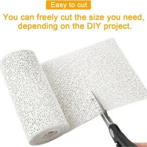 6Pcs 석고 붕대, 흰색 천 롤, 공예용 거즈 스트립 대량, 마스크 만들기, 풍경 예술, 배꼽 캐스트, B