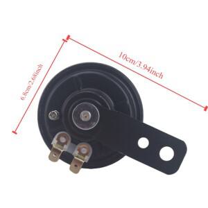 오토바이 전기 경적 키트 범용 방수 라운드 시끄러운 경적 스피커 오토바이 액세서리에 대 한 12V 경적 1.