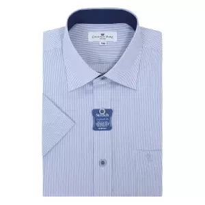 [롯데백화점]카운테스마라 스트라이프 일반핏 스판 반소매CDCZ2P5402B0