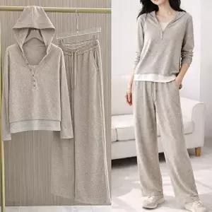 [모든GO]여자 레이어드 후드 트레이닝세트