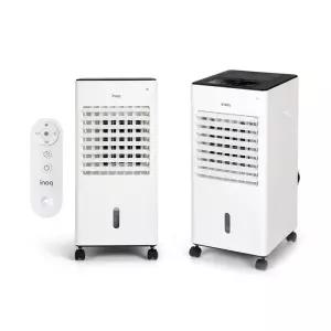 Inoq 시원한 더블냉각 에어쿨러 이동식 냉풍기 65W 리모컨형/먼지제거 공기필터링/업소용 가정용냉풍기