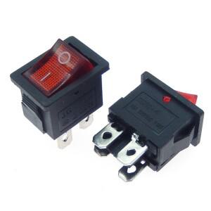 5PCS KCD1 2pin 21*15mm ON-OFF 보트 자동차 로커 스위치 6A/250V AC 10A/125V 빨간색, 파란색, 녹색 및