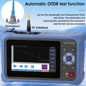 MINI OTDR 1310/1550nm 26/24dB 광섬유 반사계 터치 스크린 VFL OLS OPM 이벤트 맵 이더넷 케이블 테스터
