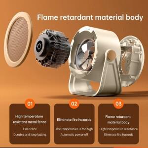 새로운 새로운 뜨거운 공기 송풍기 휴대용 데스크탑 팬 스토브 따뜻한 히터 미니 라디에이터 사무실 방 따