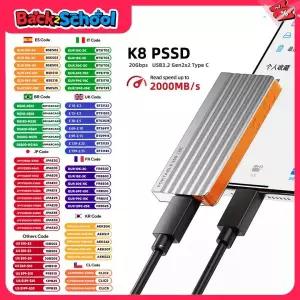 CUSU 외장형 SSD 1TB 512GB 휴대용 하드 드라이브 USB3.2 Gen2x2 노트북 데스크탑 폰용 솔리드 스테이트 디