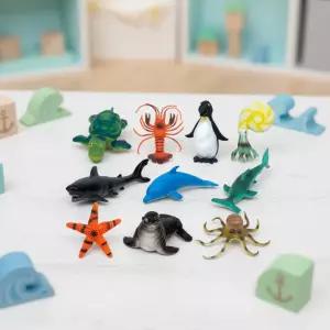 소프트 바다 동물 피규어 인형 해양동물 미니어처 역할놀이 생태학습 인지발달 (A형 10종)