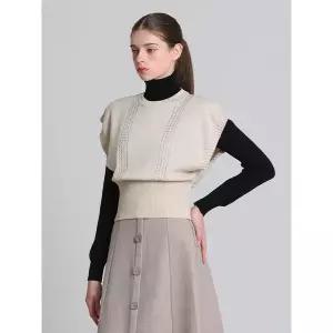 [오조크]가오리 니트 조끼 택가격 84000원 _P419281692