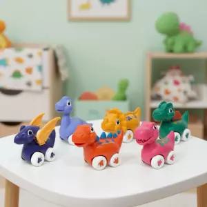 공룡 풀백카 다이노 자동차 피규어 관절 공룡모형 레이싱카 경주놀이 미니카 유아 (18p)