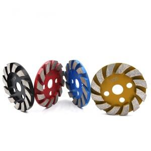 4단계 금속 본드 스톤 그라인딩 휠용 프리미엄 다이아몬드 디스크. D 100mm 4인치 콘크리트 바닥 패드 Con