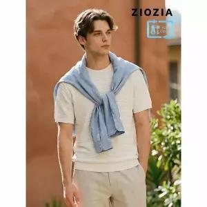 [하프클럽/지오지아]스카시조직 니트 티셔츠 (AAE2ER1103)