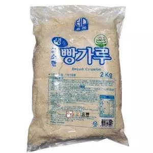 효동식품/고소한생빵가루(습식.냉동) 2kg/5개 /돈가스빵가루 습식빵가루