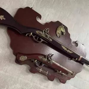 벽면 인테리어 서부시대 카우보이 걸기 모형총 소총