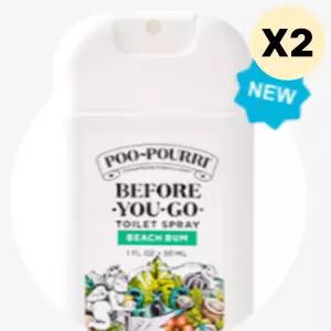 푸푸리 화장실 탈취제 욕실 공간향기 휴대용 30ml 2개 BNS