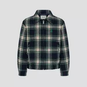 빈폴 BEANPOLE 체크 헤링턴 숏 코트 - 그린 BF5X30C01M 206321