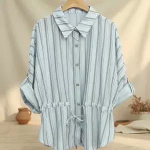 [다잇템] 여성 박시 마원단 단가라 스트랩 셔츠