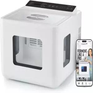 12.8L 스마트 발효기 - 올인원 프로바이오틱스가 풍부한 요거트 콤부차 김치 낫토 템페 사워도우 메이커