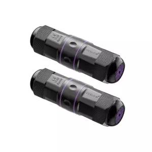 VCELINK IP68 방수 RJ45 커플러(2팩) - 차폐 Cat6/Cat5e/Cat5 이더넷 커넥터 PoE 준비 완료 카메라 및 IP