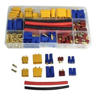 TREEHOBBY XT60 플러그 제어 어댑터 RC 수축 ESC 모터와 배터리 호환 EC3 바나나 XT90 튜브 LIPO 5MM 102개 커넥터 속도 EC5 전자