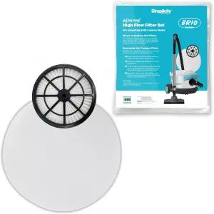 심플리시티 브리오 캐니스터 진공청소기 전용 순정 SFBRIO 하이 플로우 헤파 필터 미디어 세트 교체