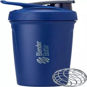 블렌더보틀 스포츠 셰이커 컵 단열 스테인리스 스틸 물병 와이어 거품기 24온스 풀 컬러 블루