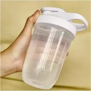 CHNLML 단백질 쉐이커 병 400ML/16온스 w. 볼 믹싱 누수 방지 BPA 프리 헬스장 운동 주스 믹서용