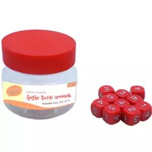 초등 수연산교구 개념학습 육면체 주사위놀이 10개+통 학원 수크기비교 통계이해