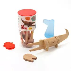 아기교구 휴대용 원목장난감 자석 어린이블럭 악어 엄마표 유아만들기 5살 3살