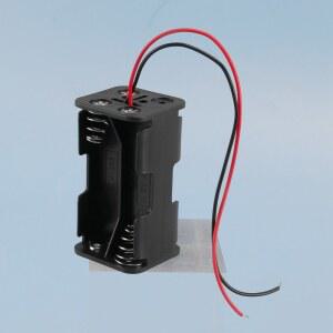 핫 블랙 견인 레이어 4 x 1.5V AA 배터리 배터리 홀더 케이스 박스(와이어 리드 포함)