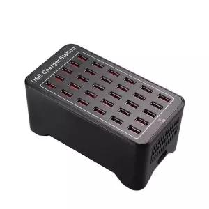 핸드폰 고속 충전기 30구 C타입 멀티포트 포트 블랙