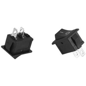ABAN 2 Pcs 자동 자동차 AC 6A/250V 10A/125V 2 핀 2 위치 ON/OFF 로커 스위치 KCD1
