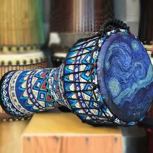 타악기 잼베 핸드드럼 드럼 나무잎 스탠드 5인치 버스킹 탄소섬유 8 빨강