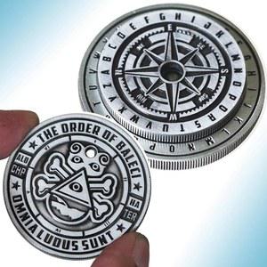 카르마사이드 시저 암호 화폐 세트 더블 디스크 인코더 디코더 퍼즐 비밀 메시지 도구 수집 가능 선물