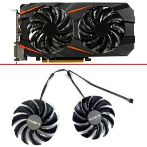 GIGYTE GTX 1050 Ti GV-RX570 580 AORUS RX 470 480 R9 380X 선풍기 용 비디오 카드 쿨러 88mm PLD09210S12