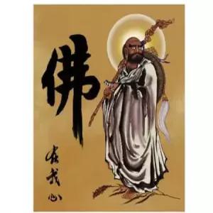 달마도 황금달마도액자 특대 황금도 터 전신도 50x70cm