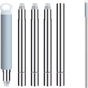 보셩 걸레 손잡이 연장봉 평평한 교체용 조절 가능한 강철 5팩