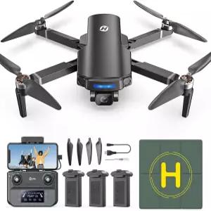4K UHD 카메라가 장착된 홀리스톤 HS360S GPS 드론 3개의 배터리가 RC FPV 폴더블 쿼드콥터 10000피트