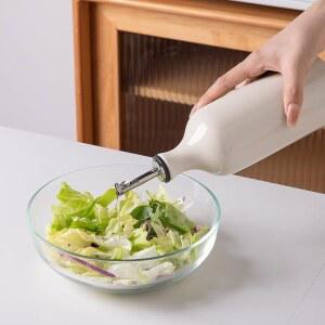 SWEEJAR 세라믹 산화를 위해 베이지 커피 20온스 올리브 591 식초 세트 줄이기 시럽 1개 크루트는 디스펜서 오일 오일 간장 보호 액체 불투명 5ML