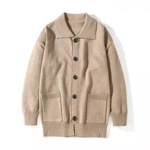 남성가디건 가을 터틀넥 루즈핏 캐주얼 니트 카드 심쿵희망